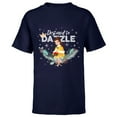 thumbnail image 1 of Disney Princess Belle Destined to Dazzle Holiday Standard - Short Sleeve T-Shirt for Kids – Customized-Navy, 1 of 5