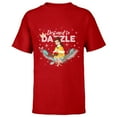 thumbnail image 1 of Disney Princess Belle Destined to Dazzle Holiday Standard - Short Sleeve T-Shirt for Kids – Customized-Red, 1 of 5