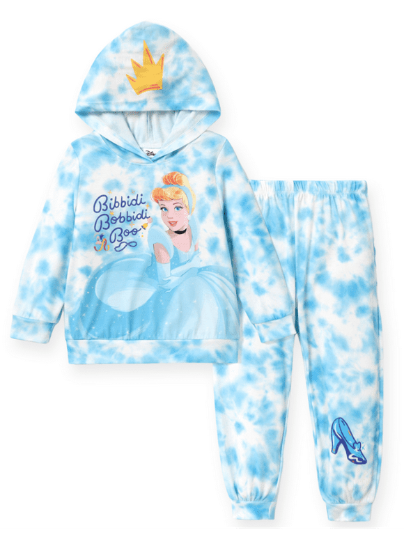 Princess Belle Elsa Hoddie and Jogger 2Pcs Outfits Set Toddler to Big Girl Size 3-10