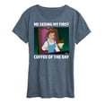 thumbnail image 1 of Disney Princess - Belle First Coffee Of The Day - Women's Short Sleeve Graphic T-Shirt, 1 of 5