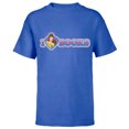thumbnail image 1 of Disney Princess Belle I Heart Books - Short Sleeve T-Shirt for Kids - Customized-Royal, 1 of 5