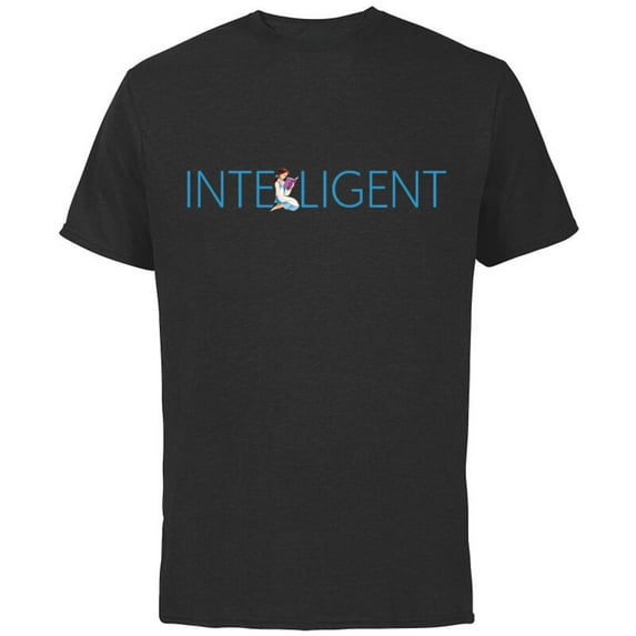 Disney Princess Belle Intelligent - Short Sleeve Cotton T-Shirt for Adults - Customized-Black