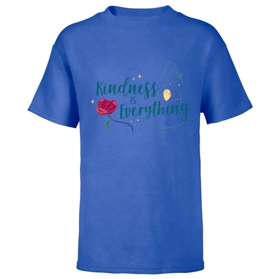 Disney Princess Belle Kindness is Everything - Short Sleeve T-Shirt for Kids - Customized-Royal