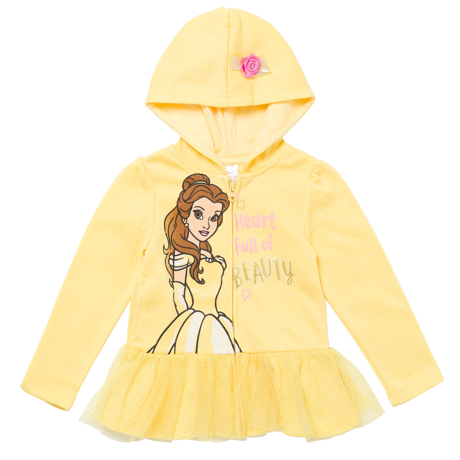 disney-princess-belle-little-girls-zip-up-hoodie-infant-to-big-kid