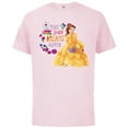 thumbnail image 1 of Disney Princess Belle Make Your Dreams Happen - Short Sleeve Cotton T-Shirt for Adults - Customized-Soft Pink, 1 of 5