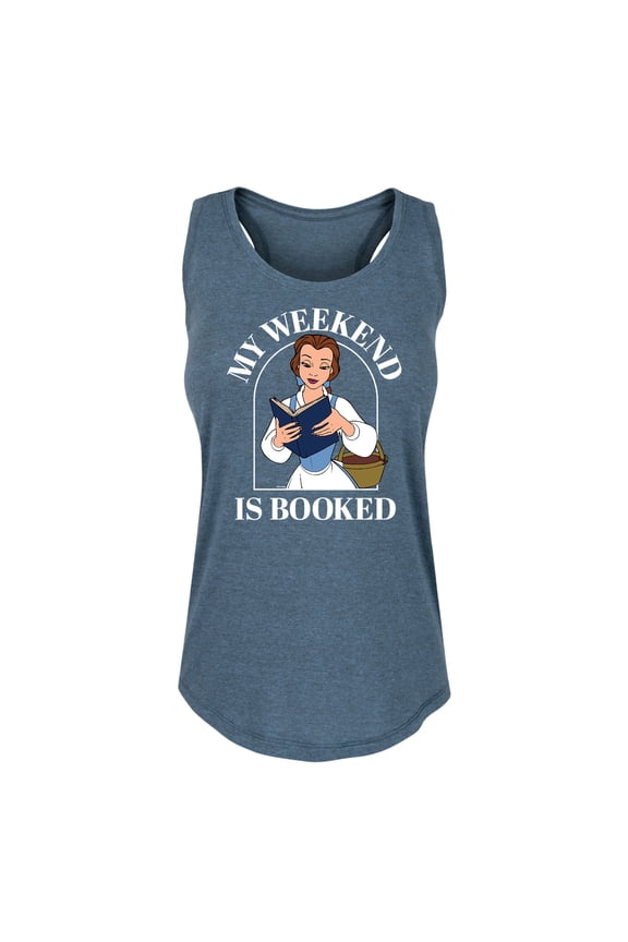 - Belle My Weekend Is Booked - Women's Racerback Tank Top