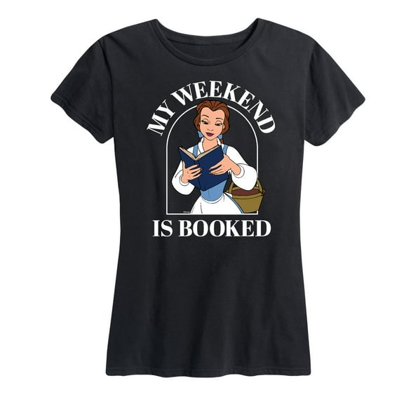 Disney Princess - Belle My Weekend Is Booked - Women's Short Sleeve Graphic T-Shirt