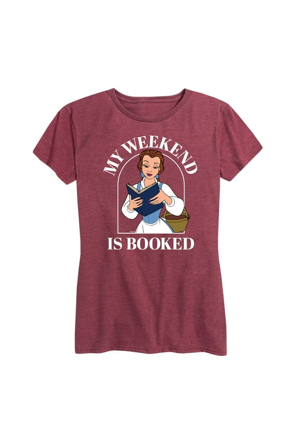 - Belle My Weekend Is Booked - Women's Short Sleeve Graphic T-Shirt