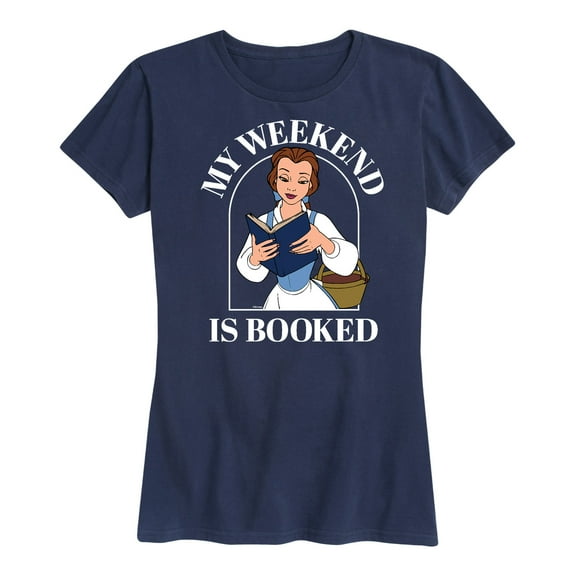 Disney Princess - Belle My Weekend Is Booked - Women's Short Sleeve Graphic T-Shirt
