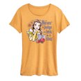 thumbnail image 1 of Disney Princess - Belle Never Judge A Book - Women's Short Sleeve Graphic T-Shirt, 1 of 6