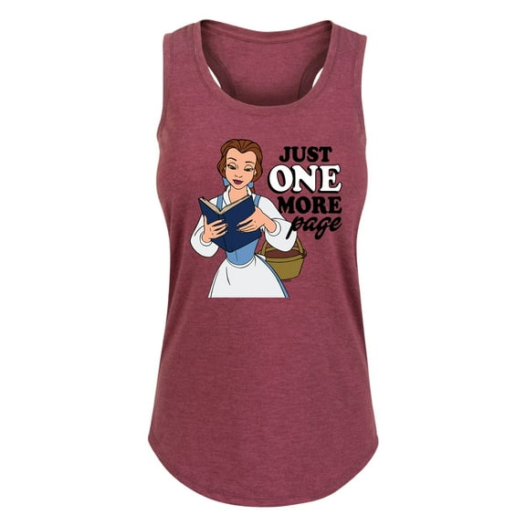 Disney Princess - Belle One More Page - Women's Racerback Tank Top