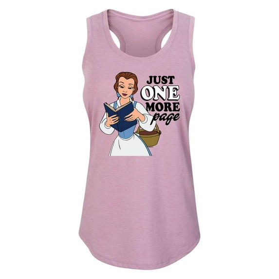 Disney Princess - Belle One More Page - Women's Racerback Tank Top