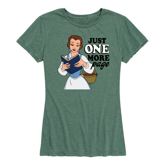 Disney Princess - Belle One More Page - Women's Short Sleeve Graphic T-Shirt