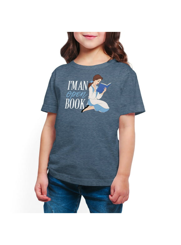 Disney Princess - Belle Open Book - Toddler And Youth Short Sleeve Graphic T-Shirt