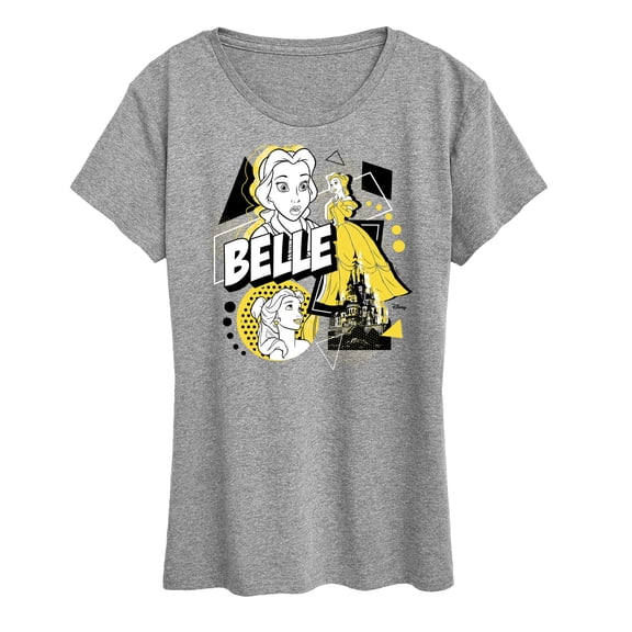 Disney Princess - Belle Pop  - Women's Short Sleeve Graphic T-Shirt