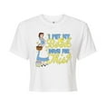 thumbnail image 1 of Disney Princess - Belle Put My Book Down - Junior's Cropped T-Shirt, 1 of 4