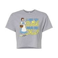 thumbnail image 1 of Disney Princess - Belle Put My Book Down - Junior's Cropped T-Shirt, 1 of 4