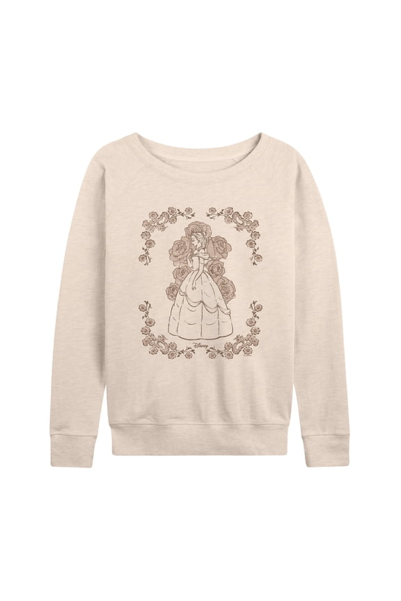 - Belle Roses - Women's French Terry Long Sleeve Pullover