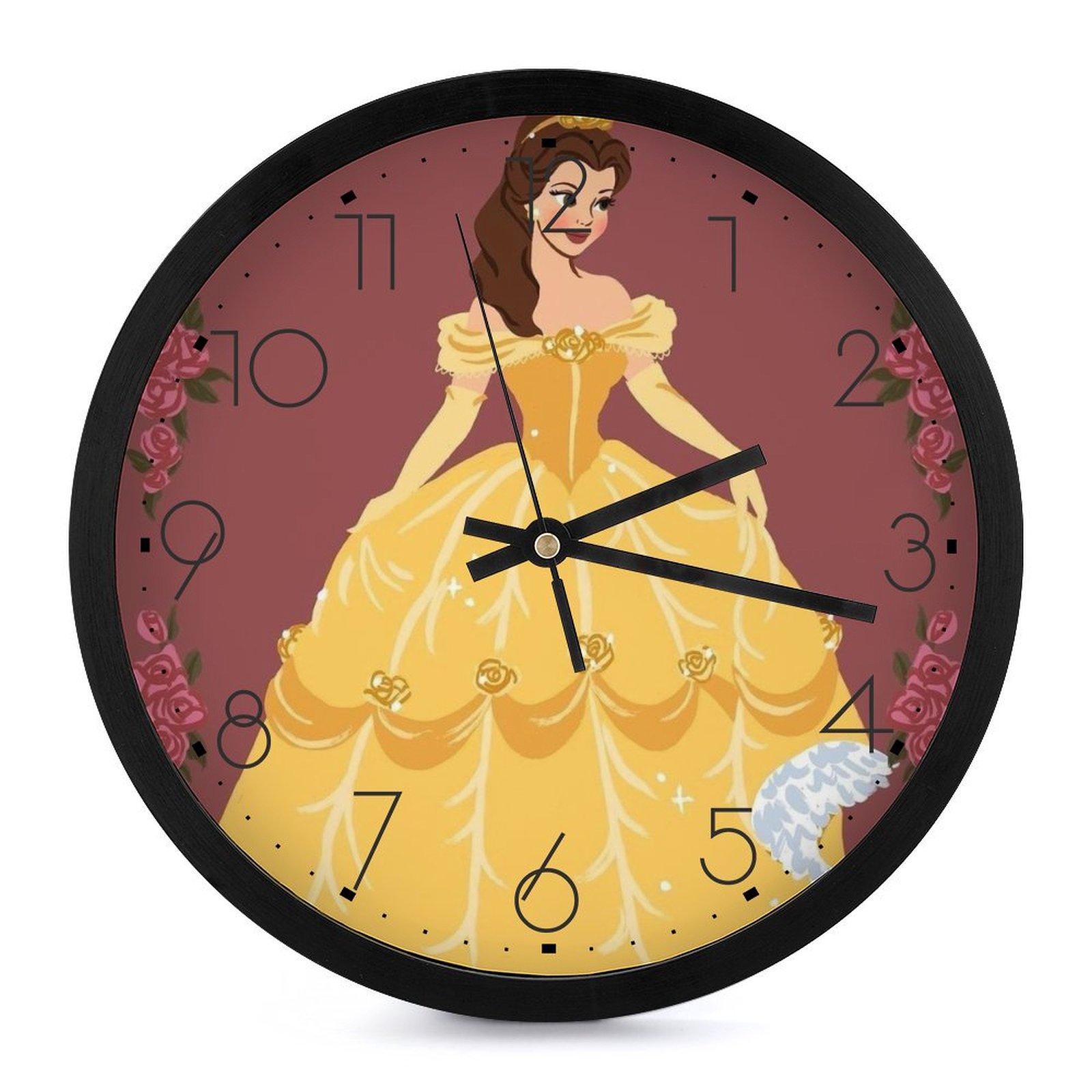 Disney Princess Belle Round wall clocks battery operated decorative ...