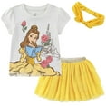 thumbnail image 1 of Disney Belle Short Sleeve Shirt and Tulle Tutu Skirt with Headband (Girls), 3 Piece Set, Sizes 2T-10, 1 of 6