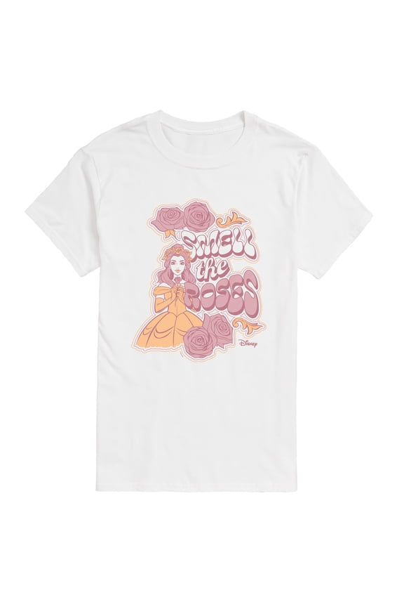 - Belle Smell the Roses Short Sleeve Graphic T-Shirt