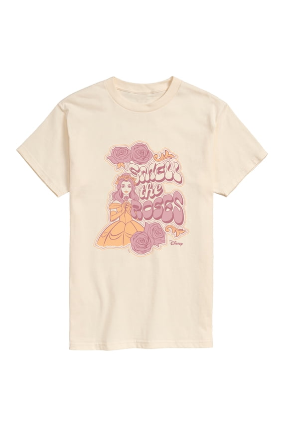 - Belle Smell the Roses Short Sleeve Graphic T-Shirt