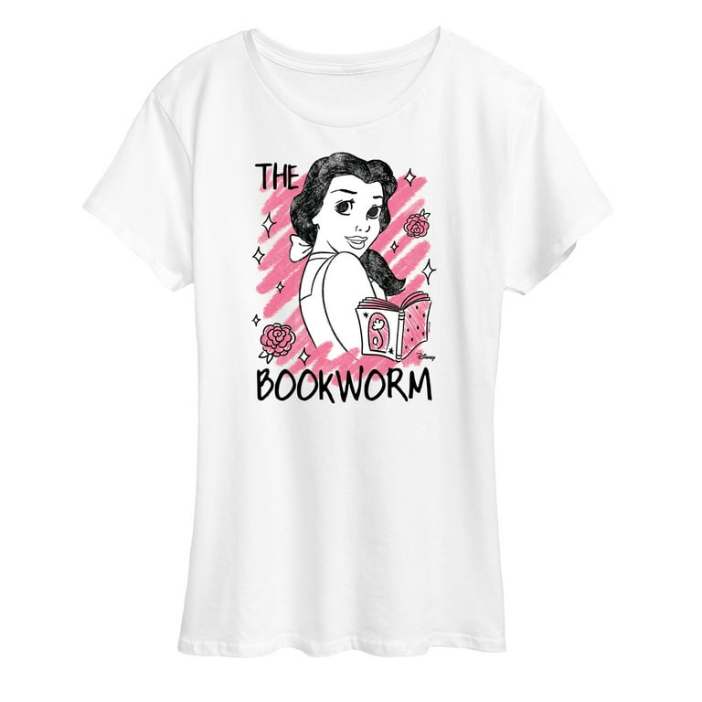 Disney Princess Belle The Bookworm Women's Short Sleeve