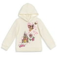 thumbnail image 1 of Disney Princess Belle Tiana Ariel Little Girls Fleece Pullover Hoodie Toddler to Little Kid, 1 of 5