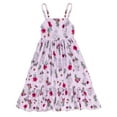 thumbnail image 1 of Disney Princess Belle Tiana Ariel Square Neck Smocked Cami Maxi Dress Toddler to Big Kid, 1 of 5