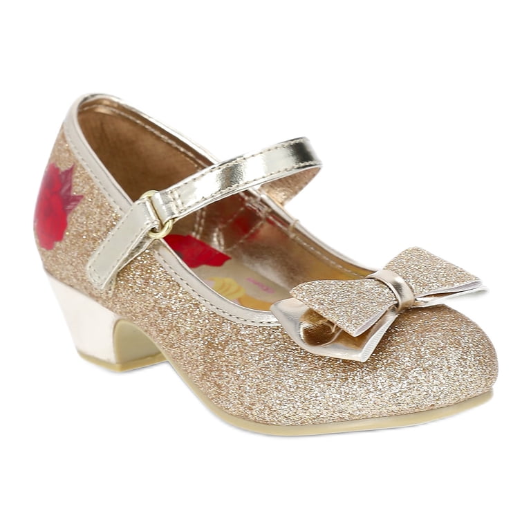 Disney Princess Belle Girls Low Heel Dress Up Shoes