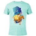 thumbnail image 1 of Disney Princess Belle and Phillipe Adventure Ride - Short Sleeve Blended T-Shirt for Adults - Customized-Ocean Blue, 1 of 5