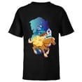 thumbnail image 1 of Disney Princess Belle and Phillipe Adventure Ride - Short Sleeve T-Shirt for Kids - Customized-Black, 1 of 5