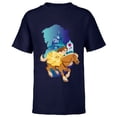 thumbnail image 1 of Disney Princess Belle and Phillipe Adventure Ride - Short Sleeve T-Shirt for Kids - Customized-Navy, 1 of 5