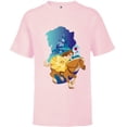 thumbnail image 1 of Disney Princess Belle and Phillipe Adventure Ride - Short Sleeve T-Shirt for Kids - Customized-Soft Pink, 1 of 5