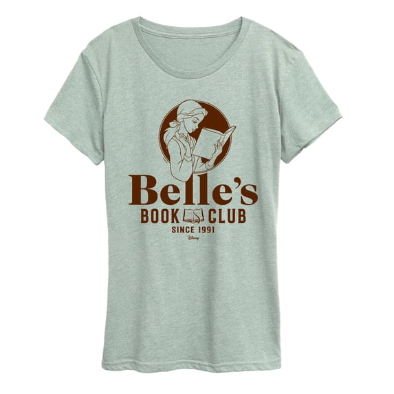Disney Princess - Belle's Book Club - Women's Short Sleeve Graphic T-Shirt