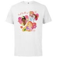 thumbnail image 1 of Disney Princess Best Buddies Valentine’s Day Friends - Short Sleeve Cotton T-Shirt for Adults - Customized-White, 1 of 5