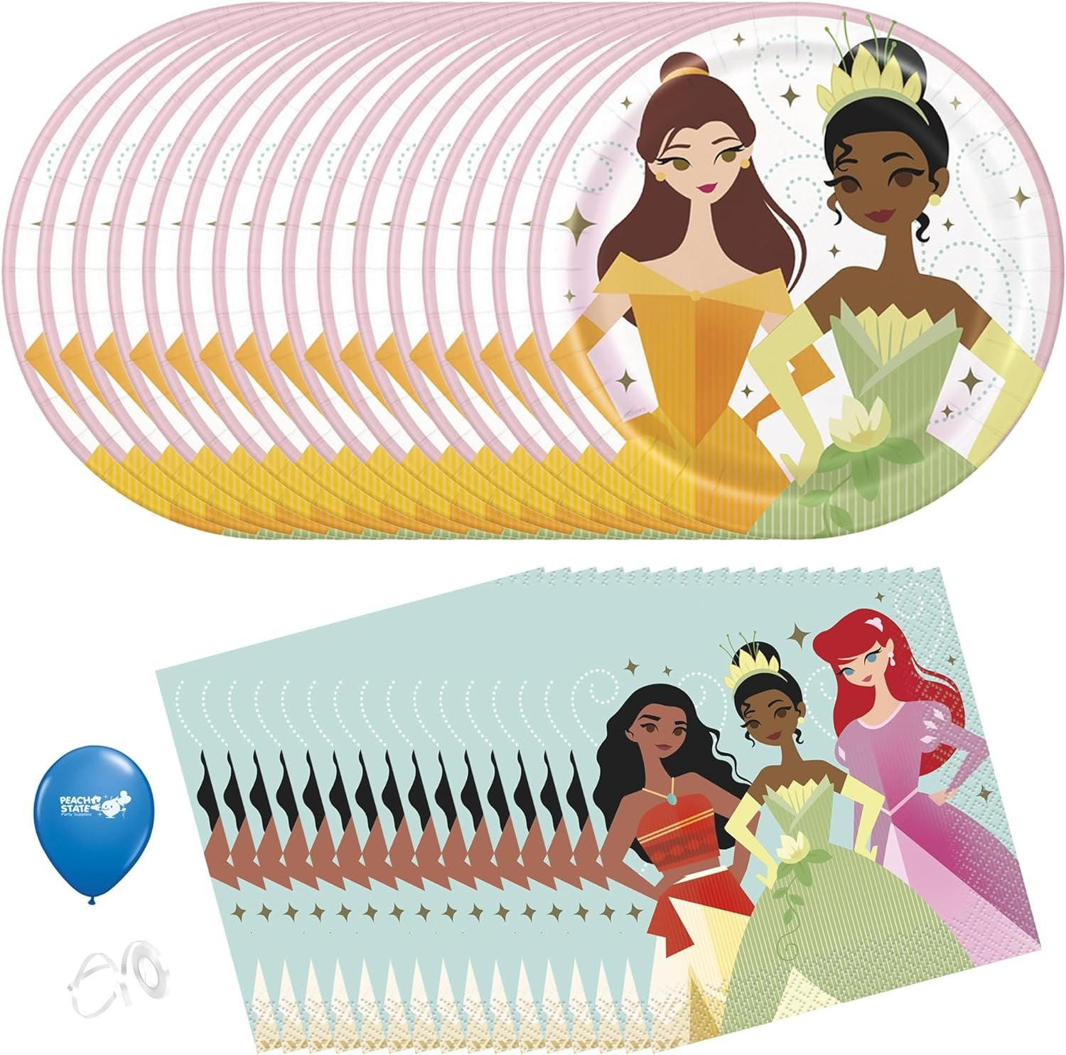 disney-princess-birthday-party-supplies-bundle-disney-princess-plates-disney-princess-napkins-disney-princess-decorations-cake-for-16-walmart-com