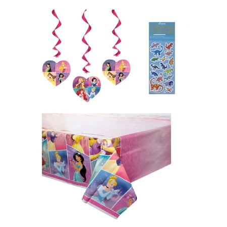 Unique Disney Princess Party Supply Sets with Plastic Table Cover