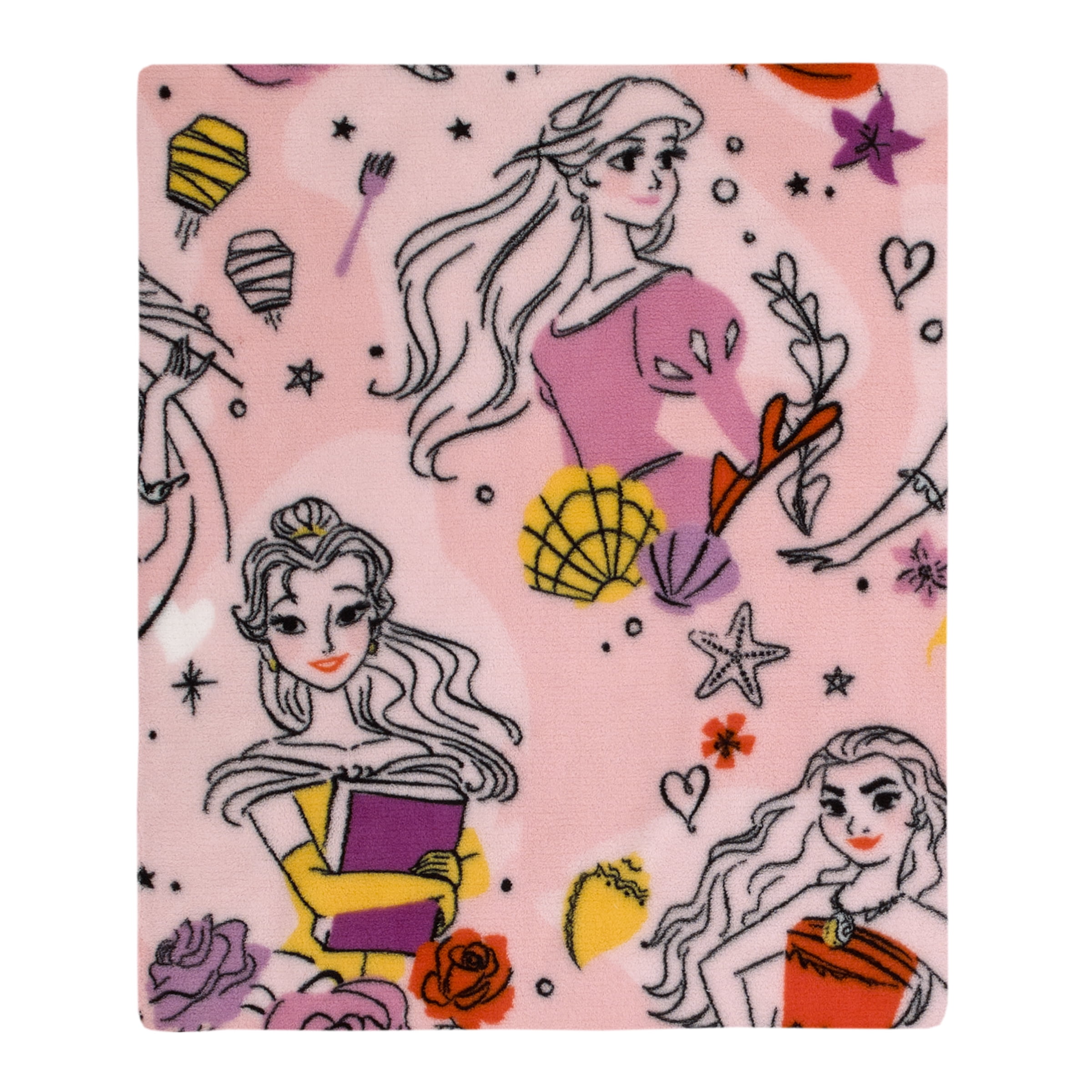 Pink princess online blanket