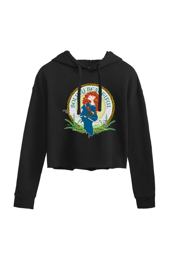 - Boldly Beautiful - Juniors Cropped Pullover Hoodie