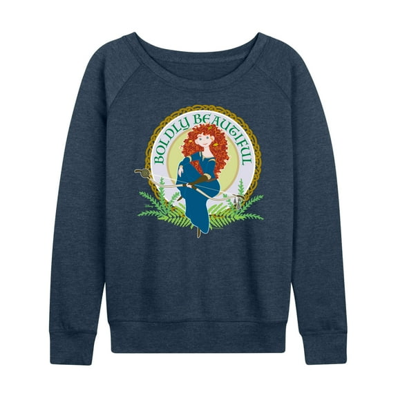 Disney Princess - Boldly Beautiful - Women's Lightweight French Terry Long Sleeve Shirt