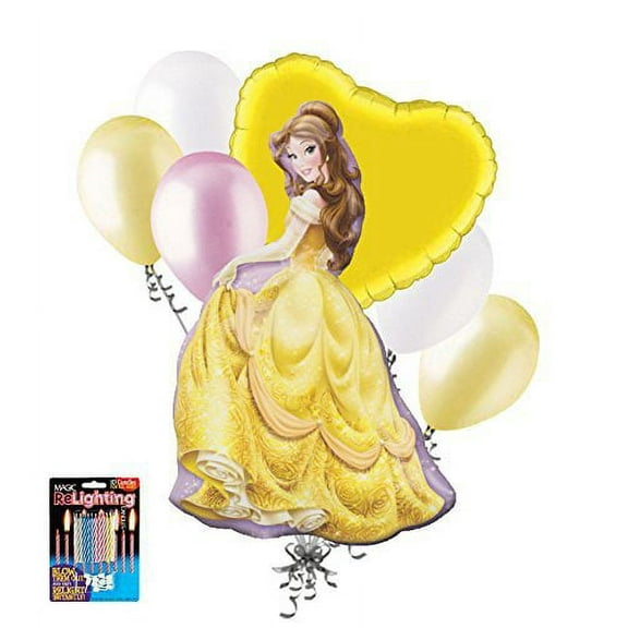 Disney Princess Bouquet Beauty and the Beast Multi-color Birthday Balloon