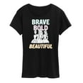 thumbnail image 1 of Disney Princess - Brave, Bold, & Beautiful - Women's Short Sleeve Graphic T-Shirt, 1 of 5