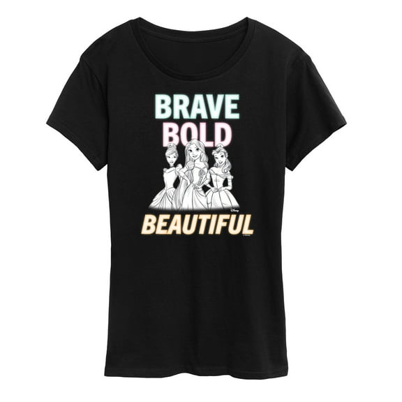 Disney Princess - Brave, Bold, & Beautiful - Women's Short Sleeve Graphic T-Shirt