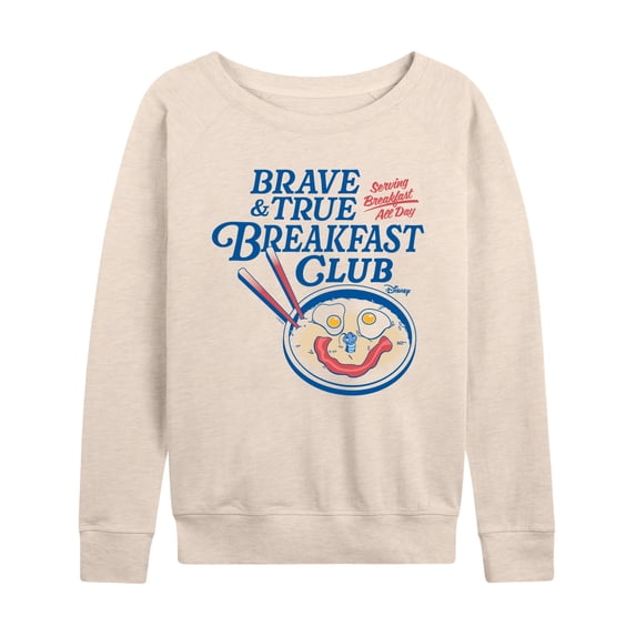 Disney Princess - Brave and True Breakfast Club - Women's French Terry Long Sleeve Pullover