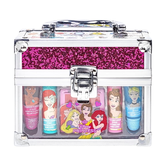 Disney Princess Mini Train Case Lip Gloss Set by Townley Girl