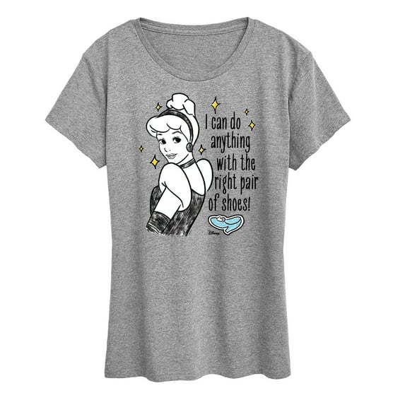 Disney Princess - Can Do Anything With Shoes - Women's Short Sleeve Graphic T-Shirt