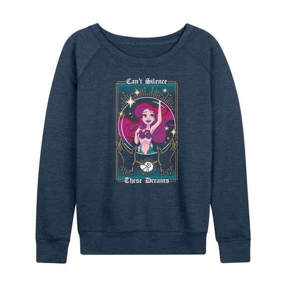 Disney Princess - Can't Silence These Dreams - Women's Lightweight French Terry Long Sleeve Shirt