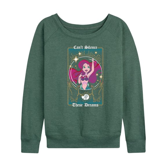 Disney Princess - Can't Silence These Dreams - Women's Lightweight French Terry Long Sleeve Shirt