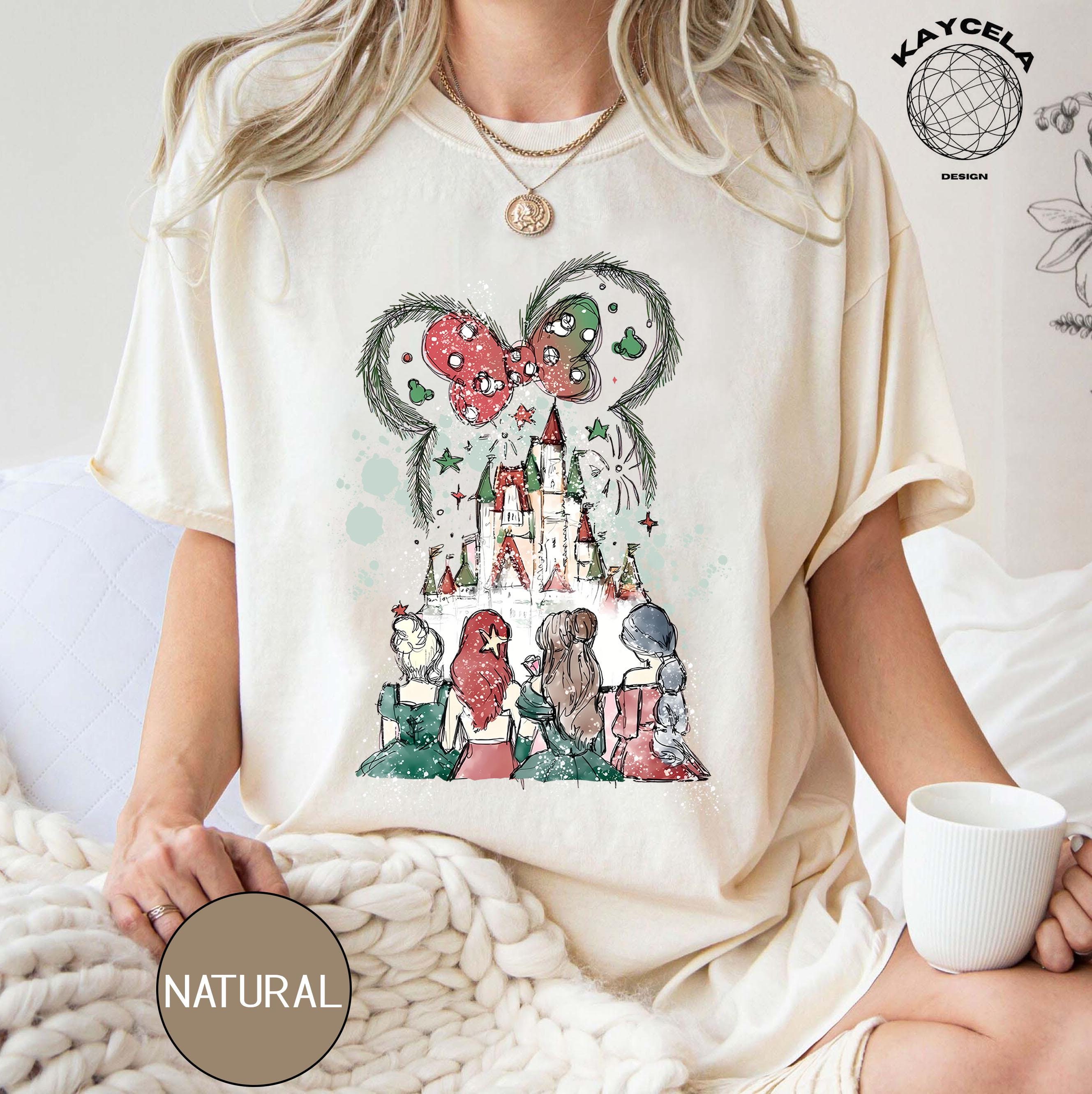 Disney Princess Castle Christmas Shirt, Disney Christmas Shirt